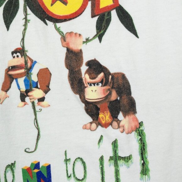 Donkey Kong 64 Swing on It T-Shirt Men Large Nintendo Video Game Graphic Tee N64 - Picture 8 of 12